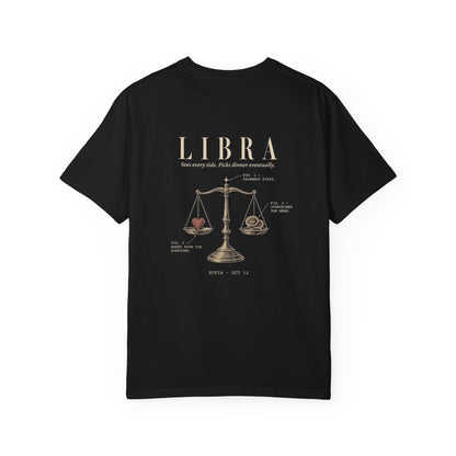 Libra Zodiac T-Shirt — Vintage Scales Astrology Tee