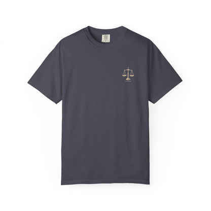 Libra Zodiac T-Shirt — Vintage Scales Astrology Tee