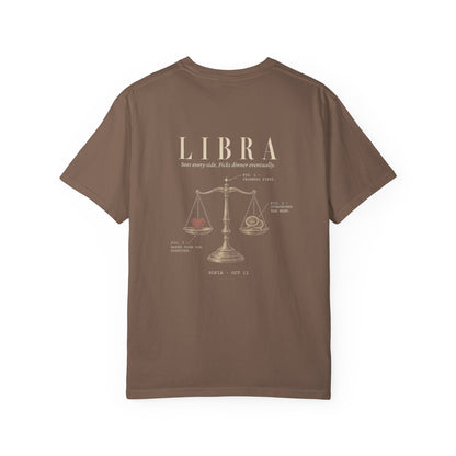 Libra Zodiac T-Shirt — Vintage Scales Astrology Tee