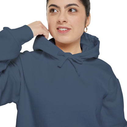 Libra Scale Illustration Hoodie | Vintage Zodiac Astrology Garment-Dyed Sweatshirt