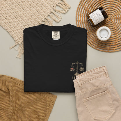 Libra Scale Illustration T-shirt | Zodiac Horoscope Astrological Tee