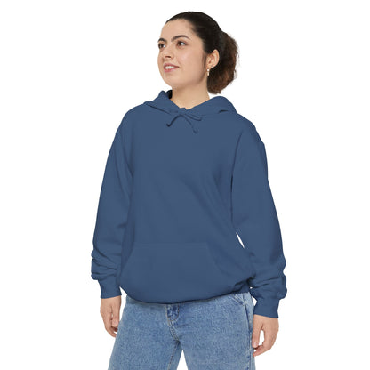 Libra Scale Illustration Hoodie | Vintage Zodiac Astrology Garment-Dyed Sweatshirt