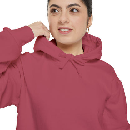 Libra Scale Illustration Hoodie | Vintage Zodiac Astrology Garment-Dyed Sweatshirt