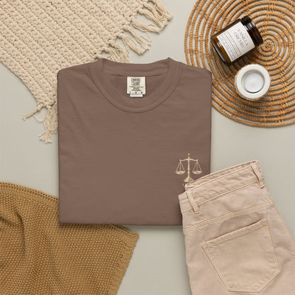 Libra Zodiac T-Shirt — Vintage Scales Astrology Tee